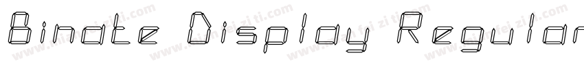 Binate Display Regular字体转换